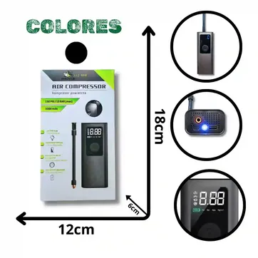 COMPRESOR DE AIRE PORTATIL INALAMBRICO LLZ-668 - imagen 1