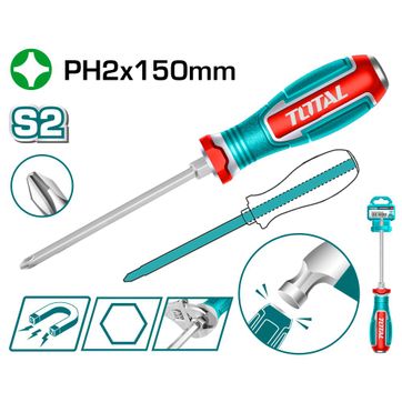 Imagen del producto Destornillador Phillips De Estrias Ph2 6mm * 150mm