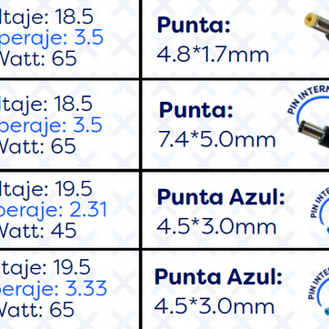 Imagen del producto CARGADORES PC HP