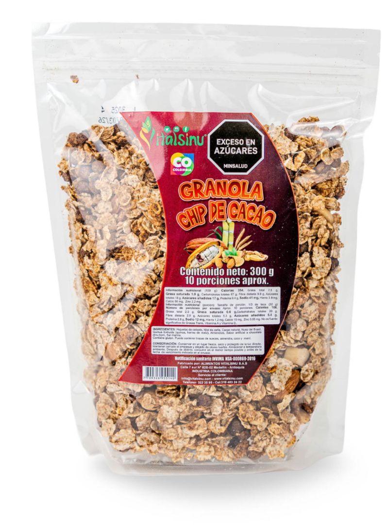GRANOLA CHIP DE CACAO X 300 GR VITAL SINU