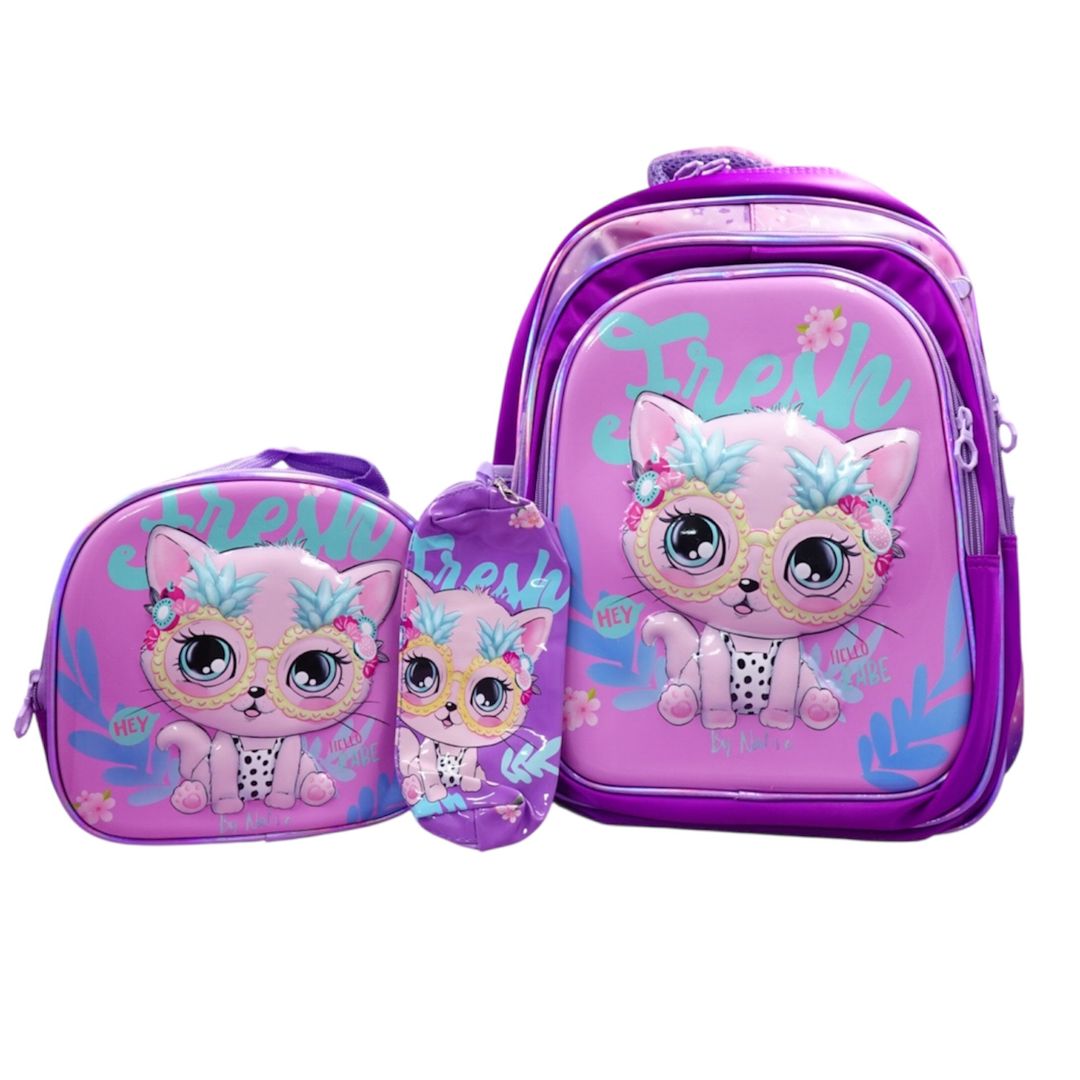 BOLSO ESCOLAR TRIO NIÑA BYC-9032