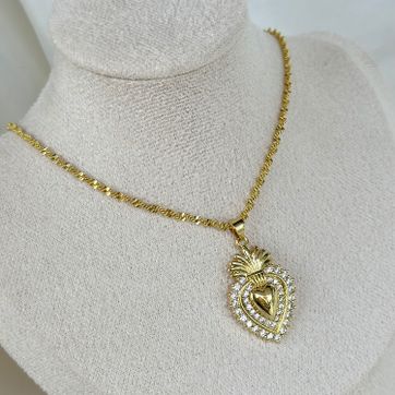 Imagen del producto Cadena corazón corona 