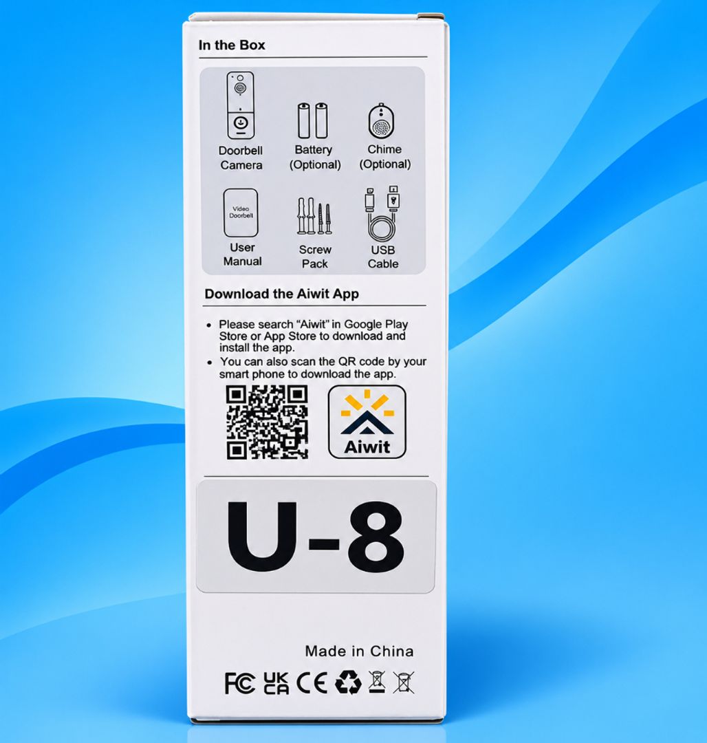 Timbre Inteligente con Cámara Aiwit U-8