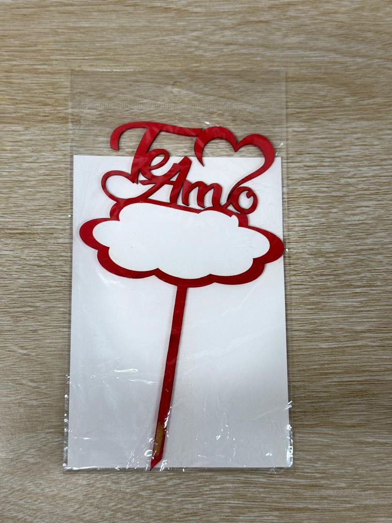 000 TOPPER MEDIANO "TE AMO"