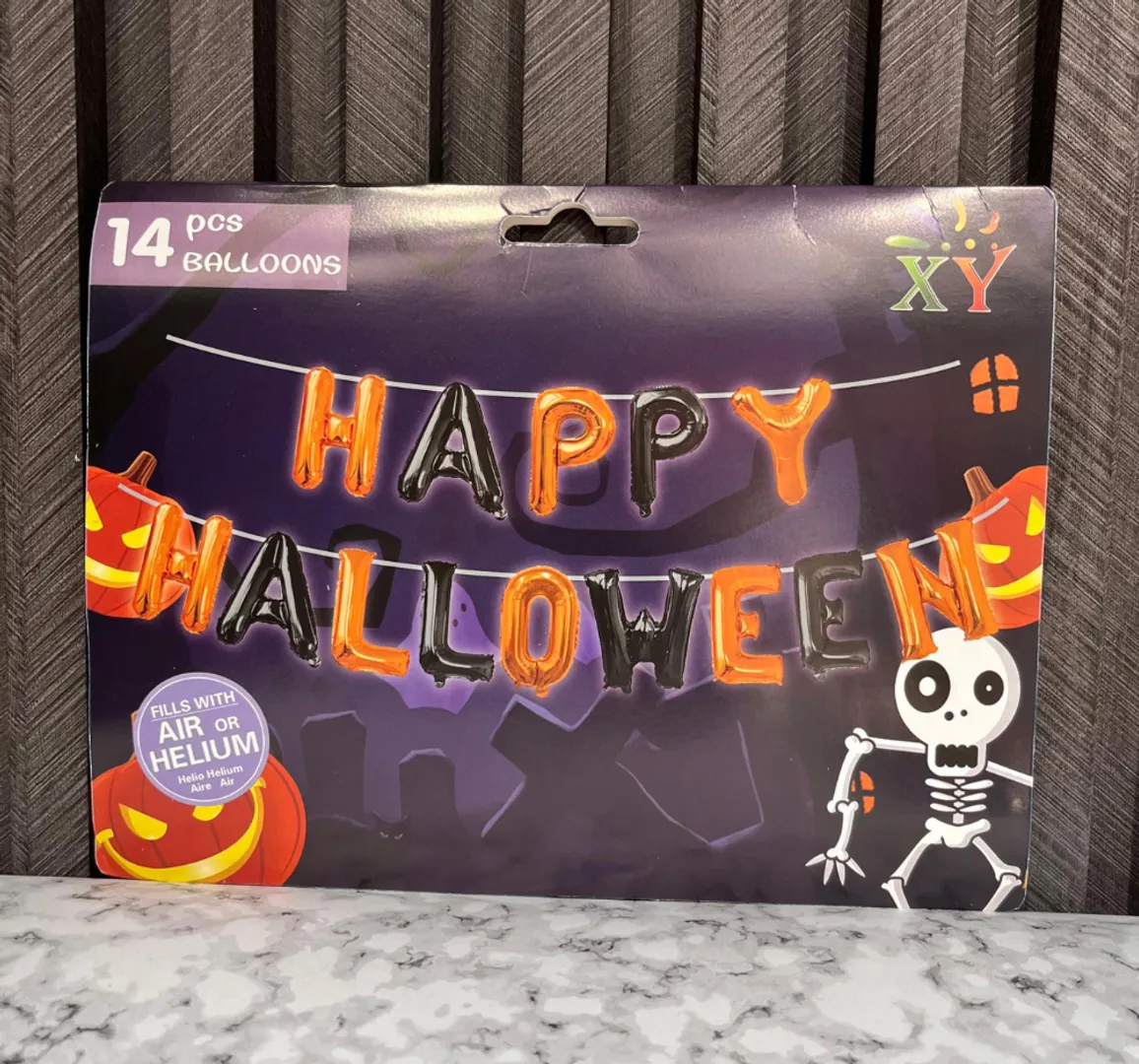 LETRERO INFLABLE HAPPY HALLOWEEN 16"