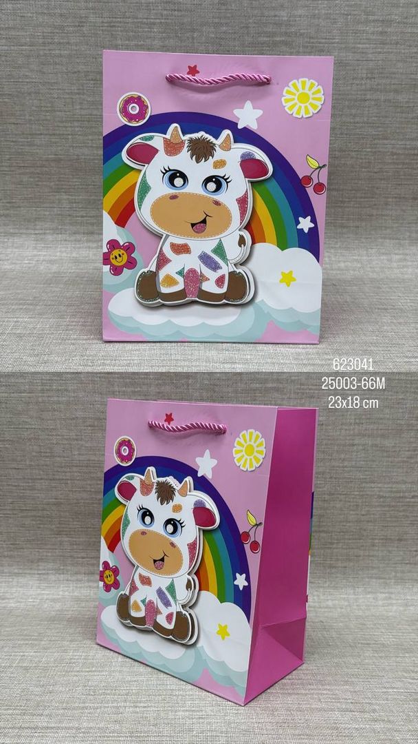 BOLSA DE REGALO SURTIDA ANIMALES 23X18 CM