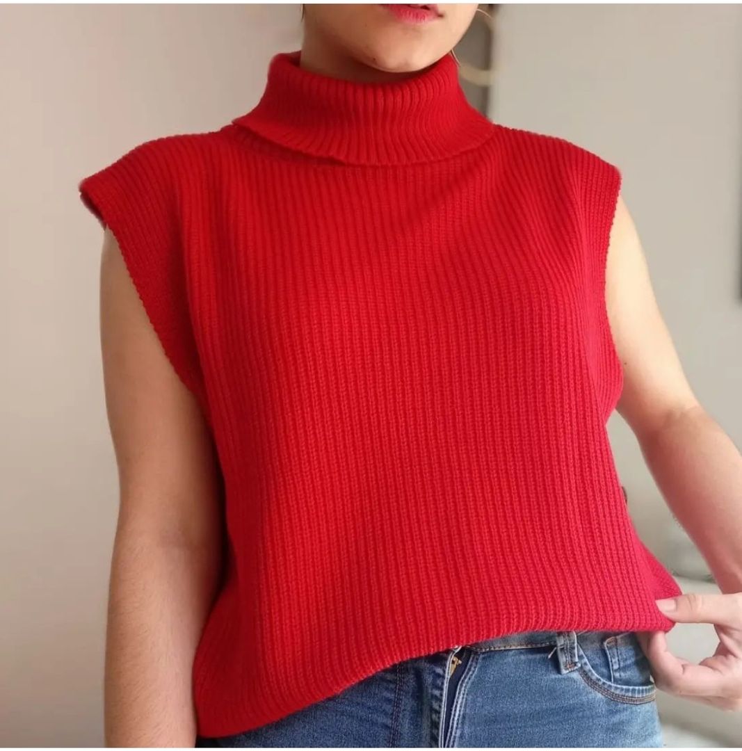 Chaleco Cuello Tortuga