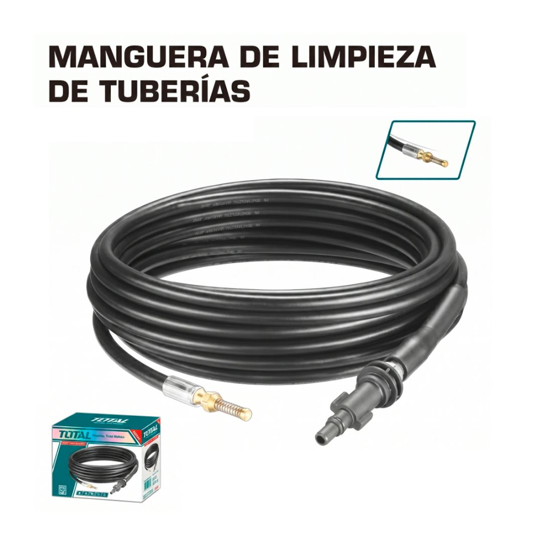 MANGUERA DE ALTA PRESION 7.5M PARA LIMPIEZA DE TUBERIAS