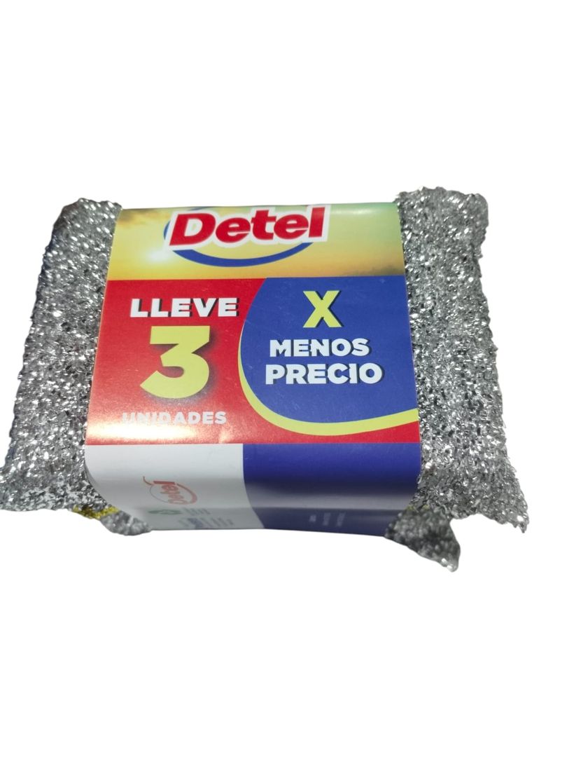 ESPONJILLA ORO PLATA DETEL*3