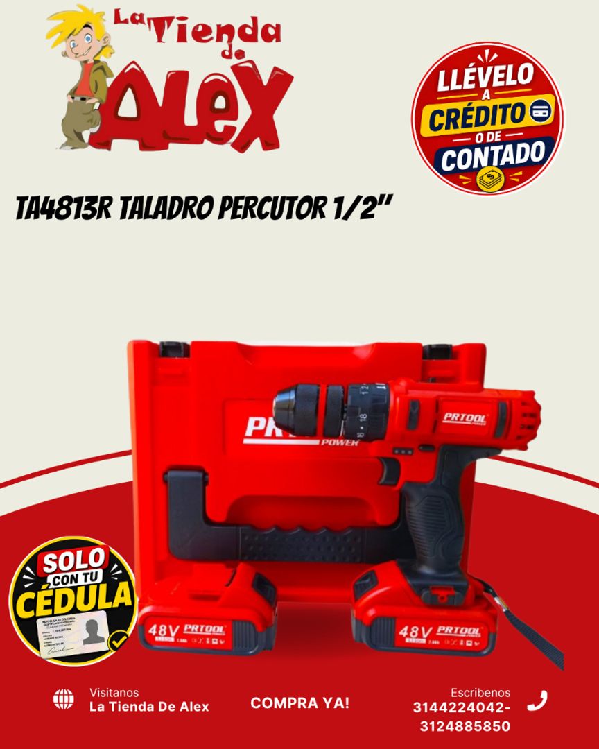 TA4813R TALADRO PERCUTOR 1/2"