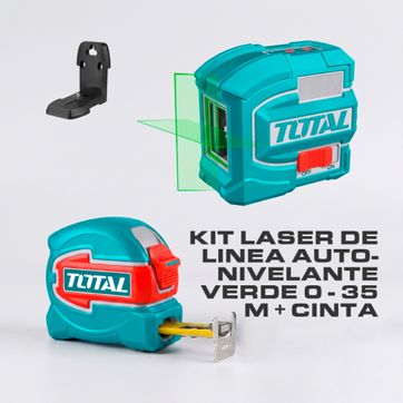 Imagen del producto KIT LASER DE LINEA AUTONIVELANTE VERDE 0 - 35 M + CINTA 