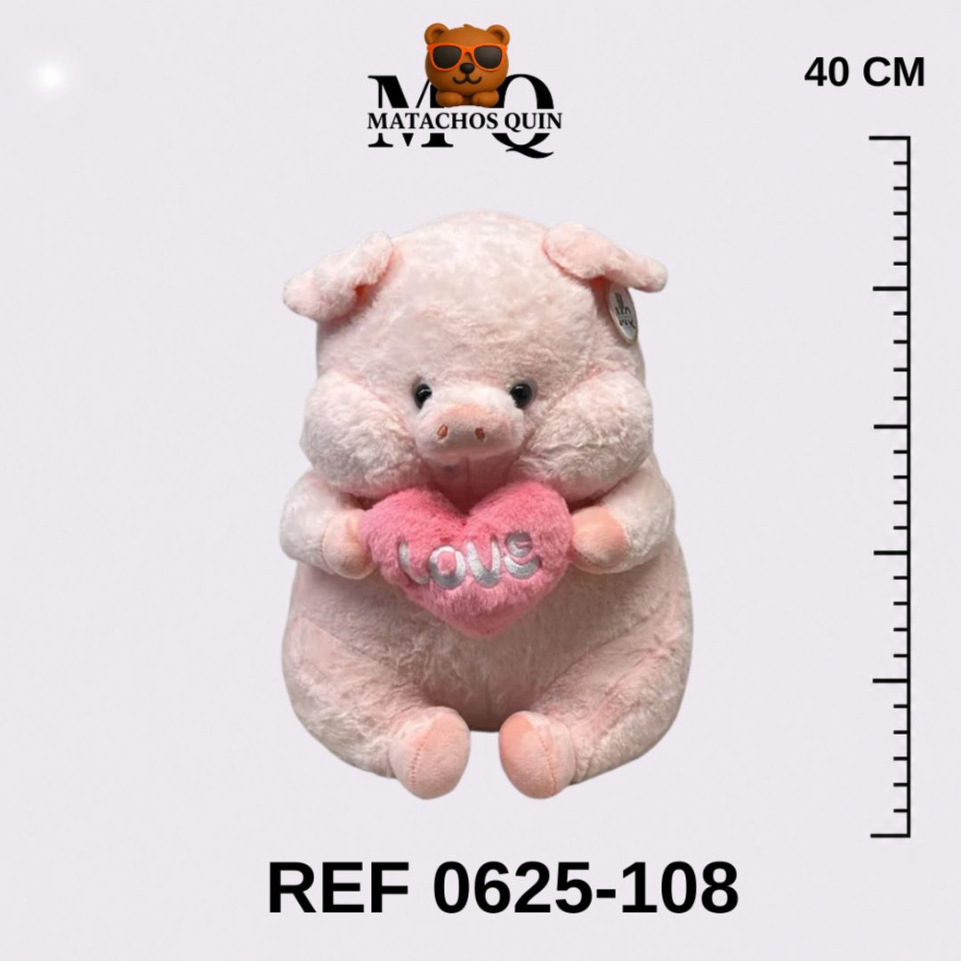 CERDITO CON CORAZÓN "LOVE"