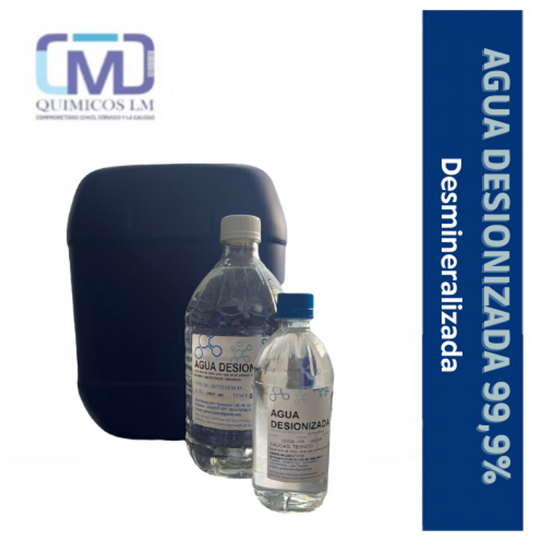 AGUA DESIONIZADA/DESMINERALIZADA