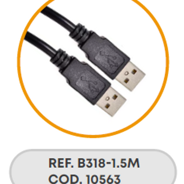 Imagen del producto EXTENSIÓN USB MACHO MACHO 1.5MTS