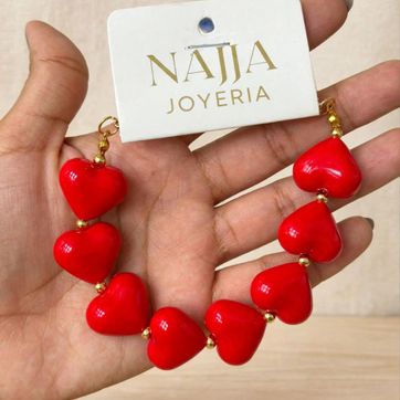 Imagen del producto Pulsera Corazones Rojo