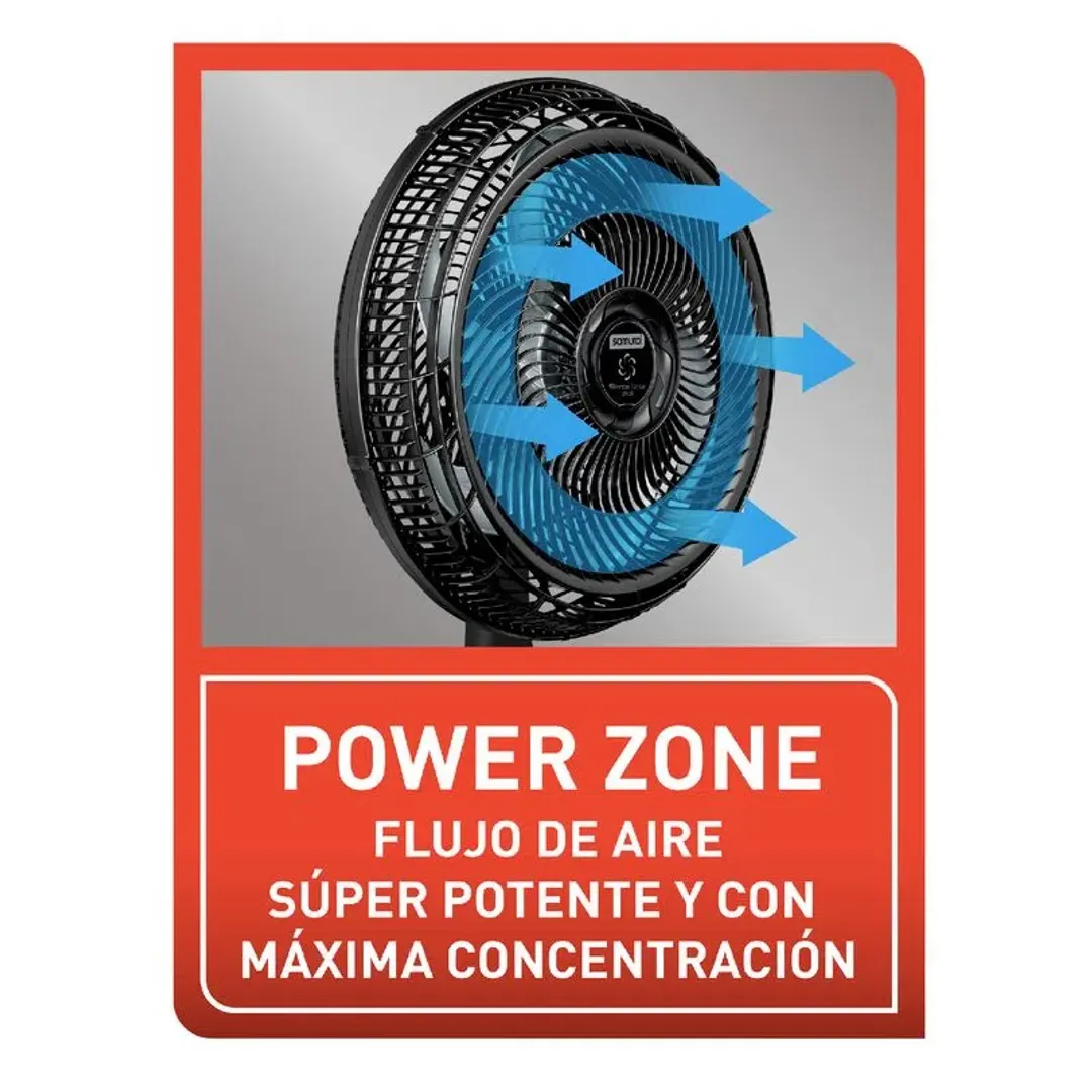 VENTILADOR SAMURAI SILENFORC PLUS 2EN1 NEGRO