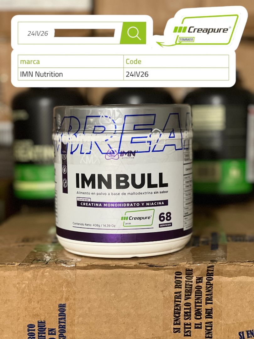 Creatina bull imn creapure 68 servicios