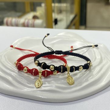Par pulsera milagrosa neopreno 6mm y balín 5mm  - imagen 1