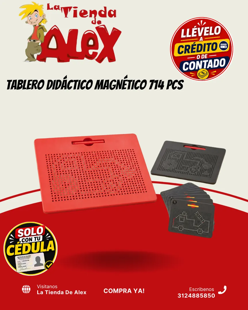 TABLERO DIDÁCTICO MAGNÉTICO 714 PCS