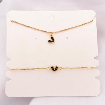 Imagen del producto SET CORAZON NEGRO 