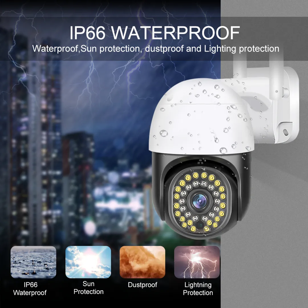 CAMARA DE SEGURIDAD DOMO EXTERIOR WIFI FULL SMART IP66