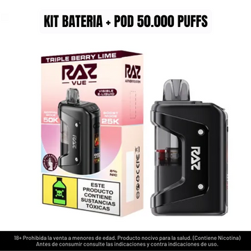 Imagen del producto Raz Kit Triple Berry Lime 50.000 Puffs