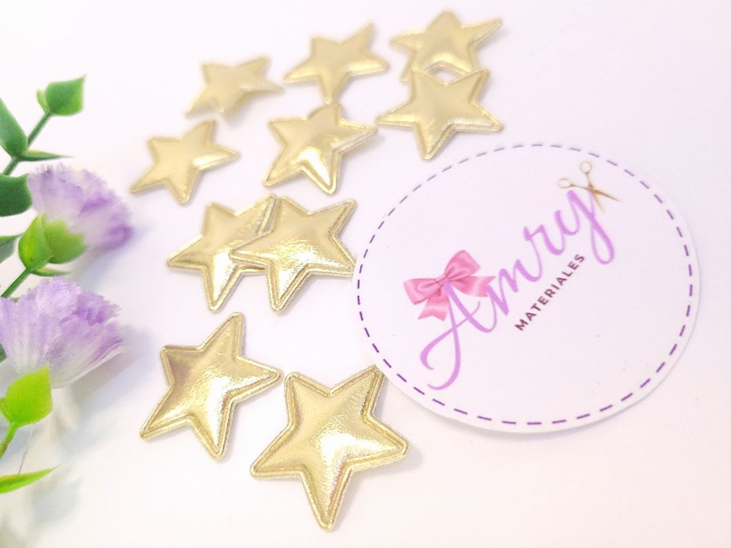 Kit 10 Unid. 2.5cm Estrellas Doradas 