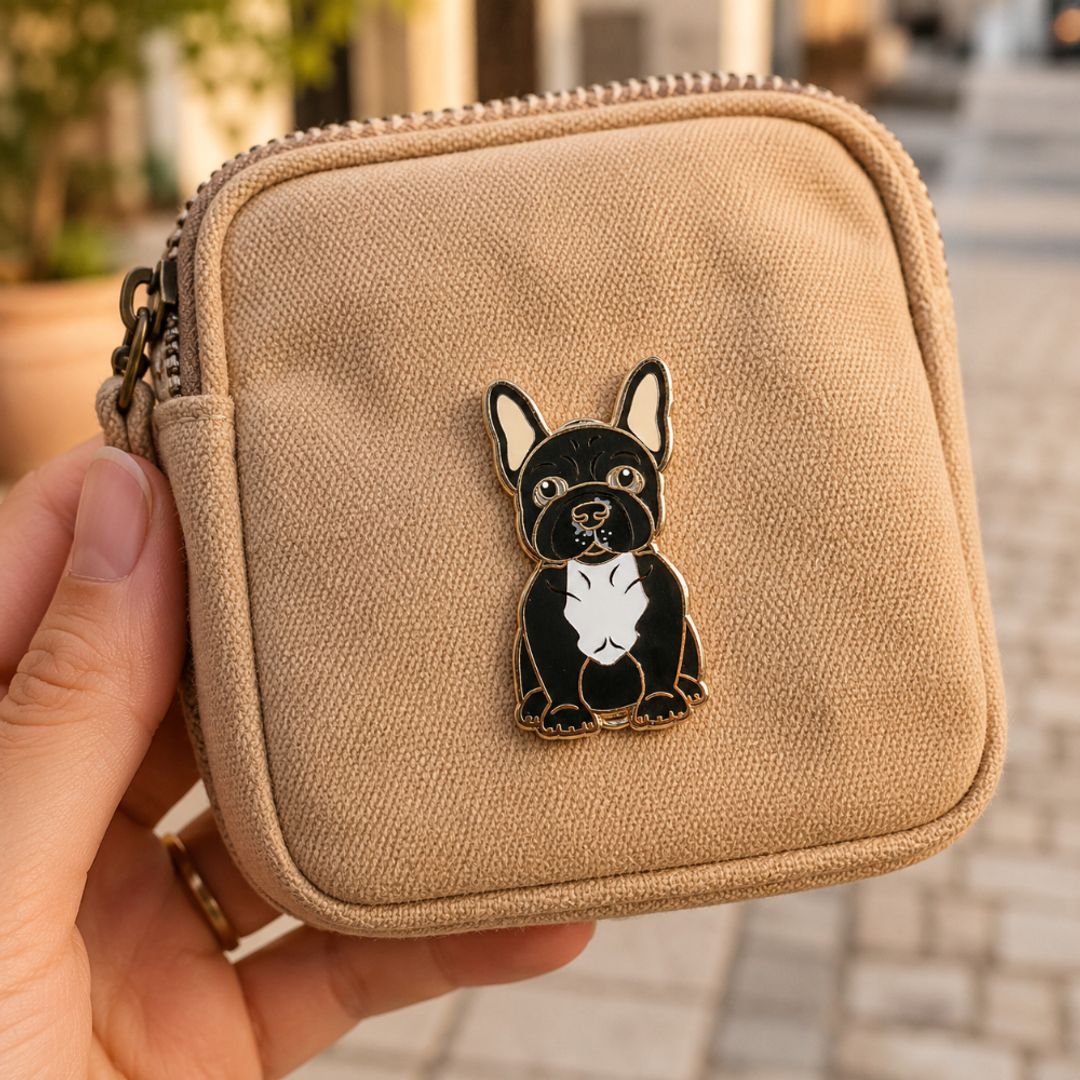 PIN BULLDOG FRANCES NEGRO