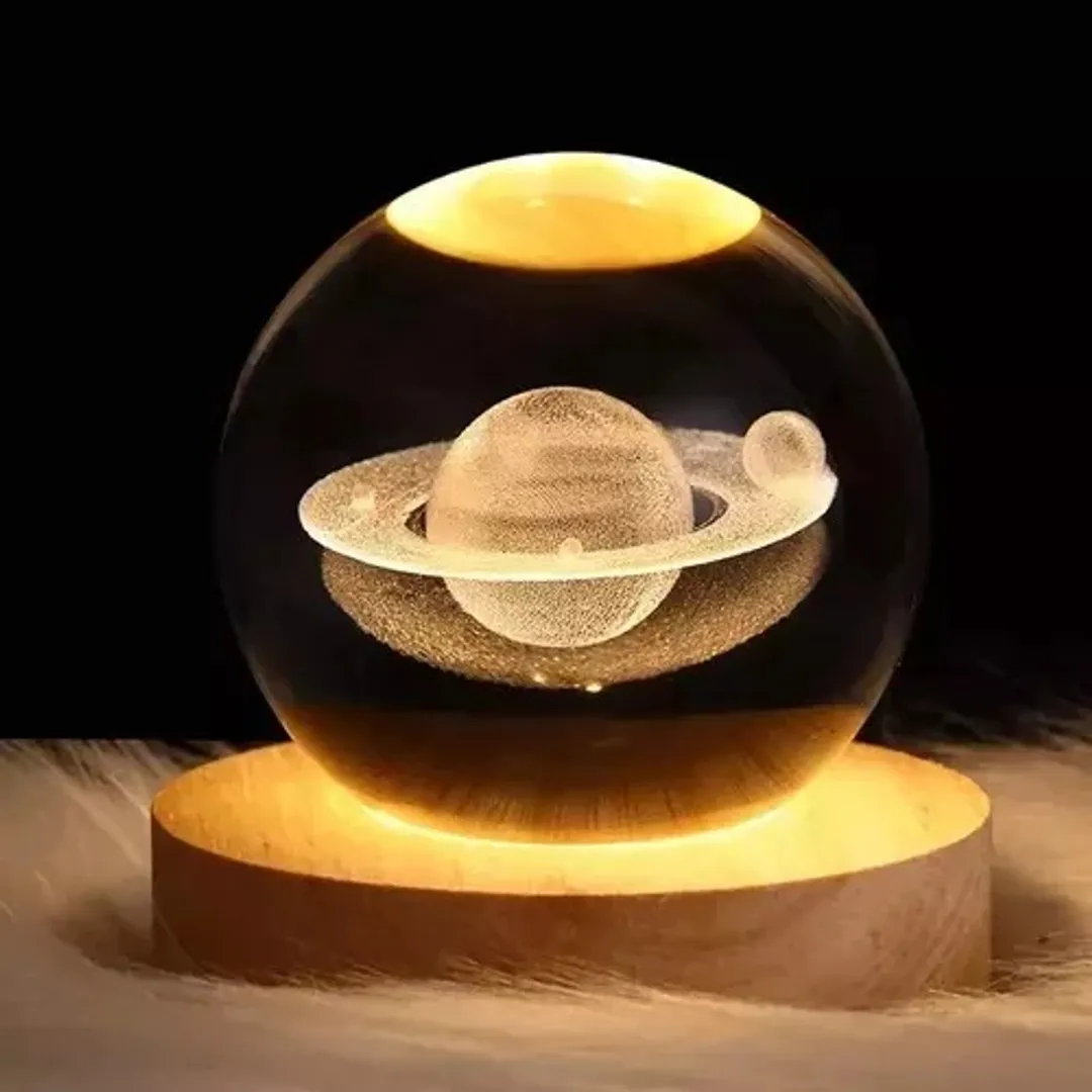 ESFERA CRISTAL REDONDA SATURNO