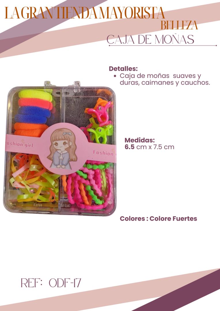 Moñas caimanes cauchos y moñas duras  ODF-17