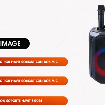 Imagen del producto Mini Cabina de Sonido RGB Havit SQ143BT con 2 Micrófonos