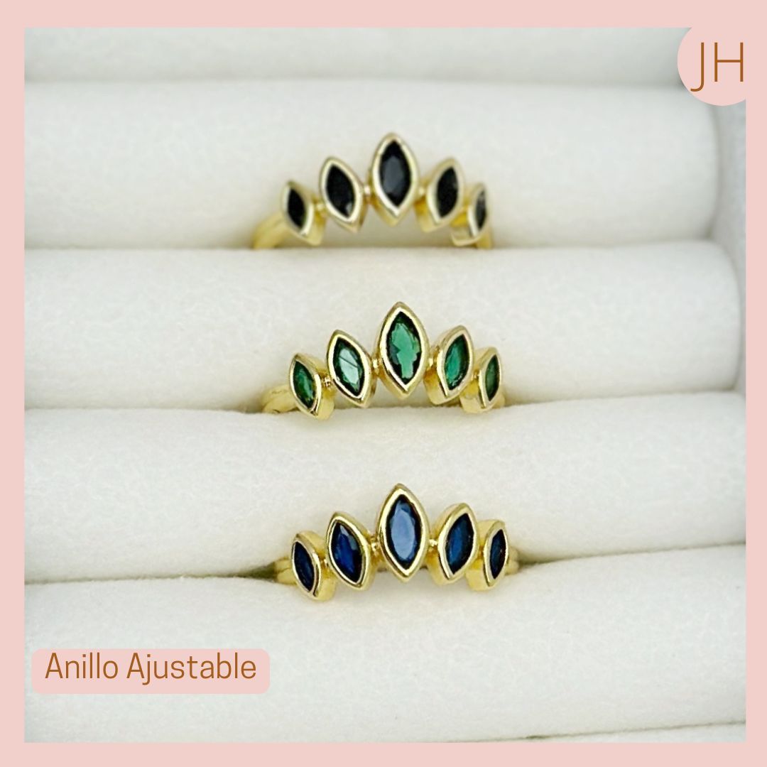 Anillos ajustables Hojas 