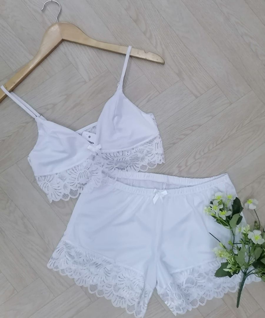 Pijama top short unicolor