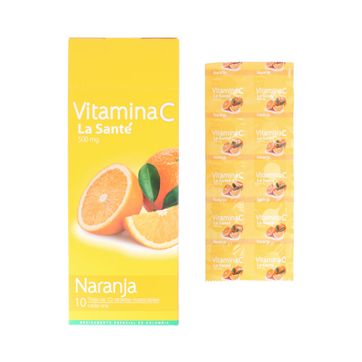 Imagen del producto VITAMINA C NARANJA LA SANTE SOB X 10 TAB