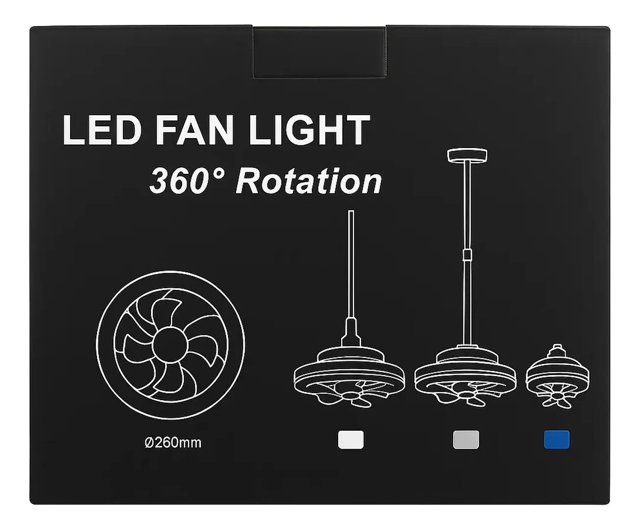 VENTILADOR BOMBILLO DE TECHO 60w 3 VELOCIDADES CON CONTROL