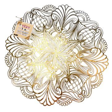 Imagen del producto INDIVIDUAL CIRCULAR CROMADO DORADO