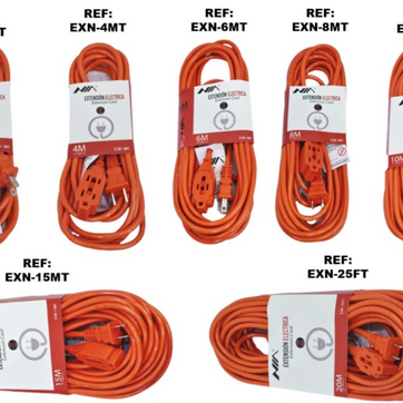 Imagen del producto EXTENSIONES ELECTRICAS EXN-XFT NARANJADAS 3 PUESTOS - 4M