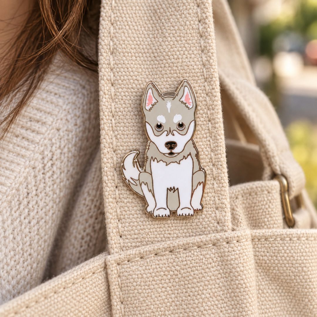 PIN HUSKY BLANCO 