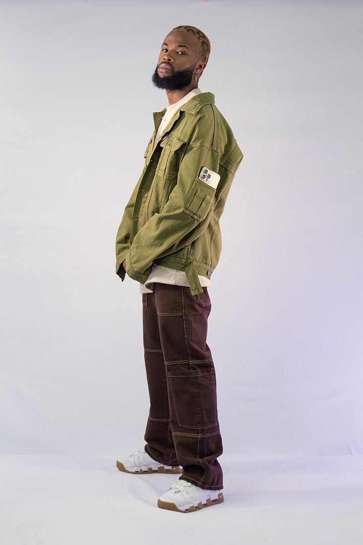 CHAQUETA OVERSIZE VERDE 