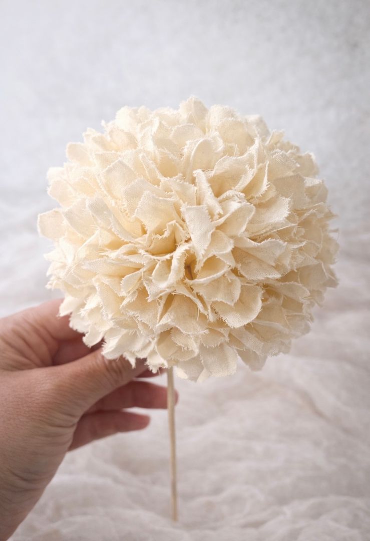 Flor Tela Hortencia Grande 