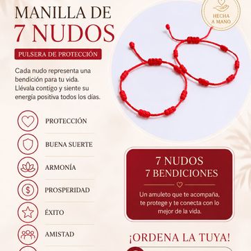 Imagen del producto Manilla 7 nudos