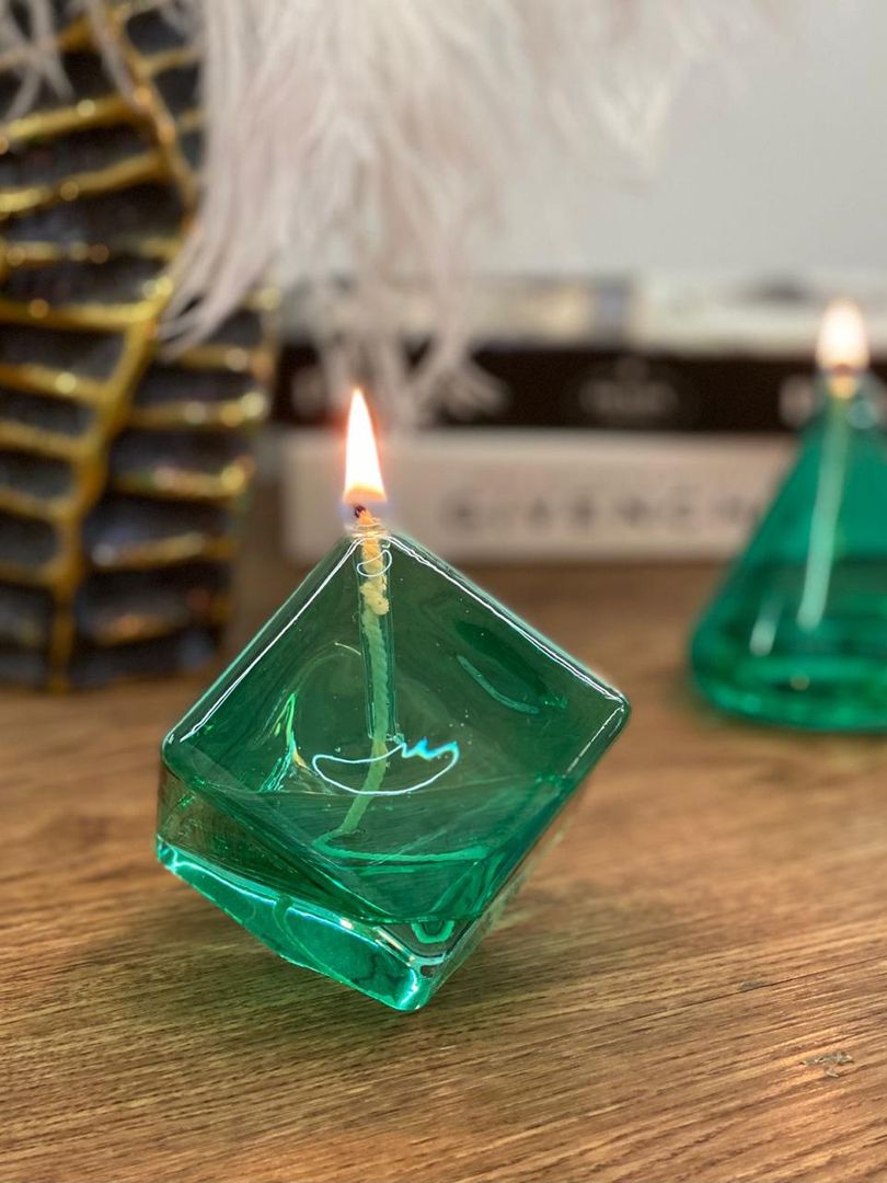 Velas de Cristal Verde