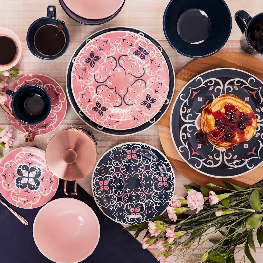 VAJILLA FLOREAL HANNA 