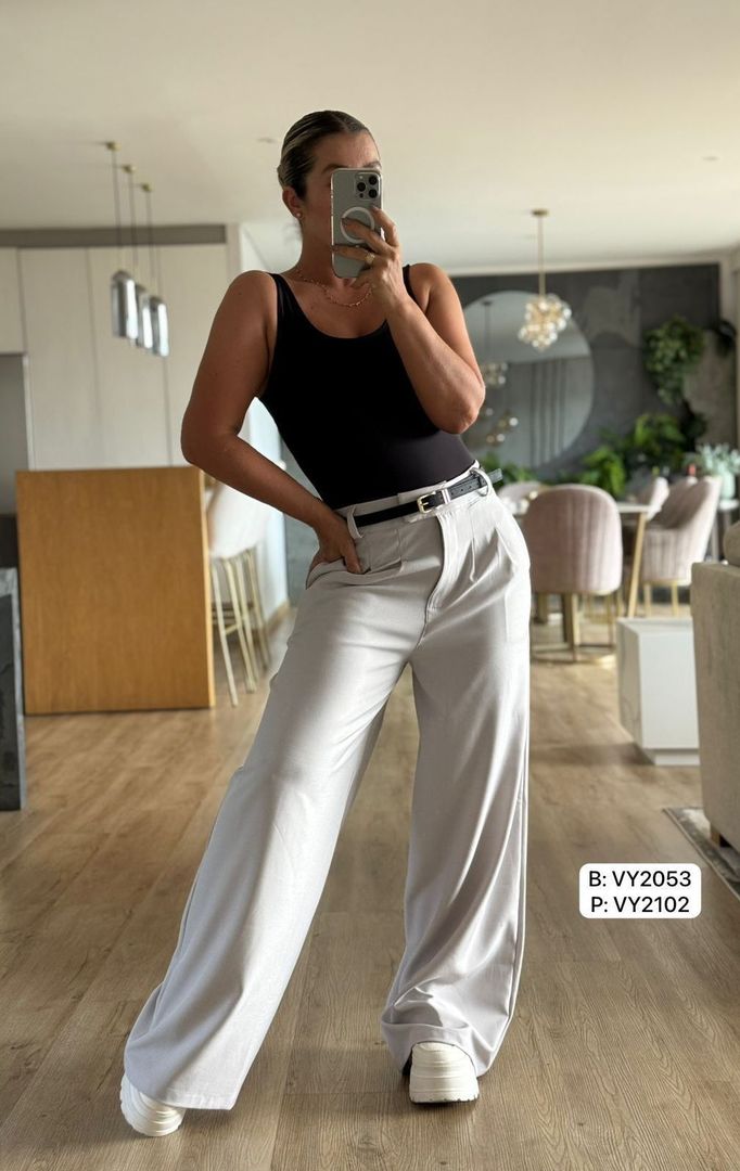 PANTALON PRENSES CON CINTURON VY2102