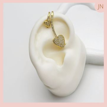 Imagen del producto 30% DE DESCUENTO: EARCUFF TIPO OREJERO CORAZON 