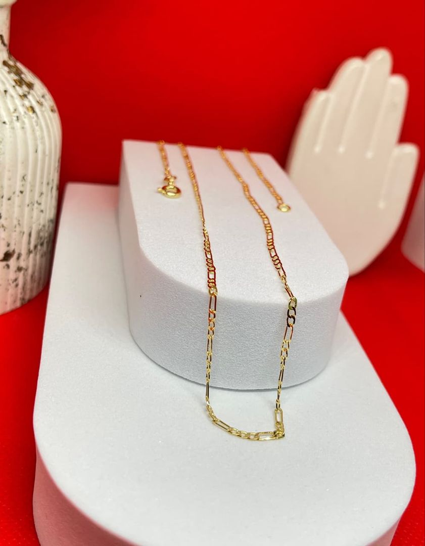 Cadena cartier 3*1 de 45cm plana 2mm