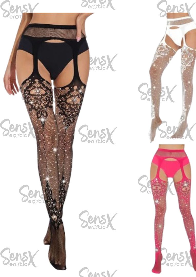 Calcetines Sexy Cuatro Huecos Sexy Bragas Largas Medias De Seda En Los Lados Medias De Nylon Medias Conjunto De Mujer