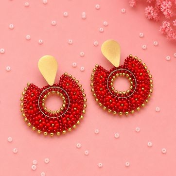 Imagen del producto ARETES TEJIDOS ARTESANALES TEJIDO PLANO