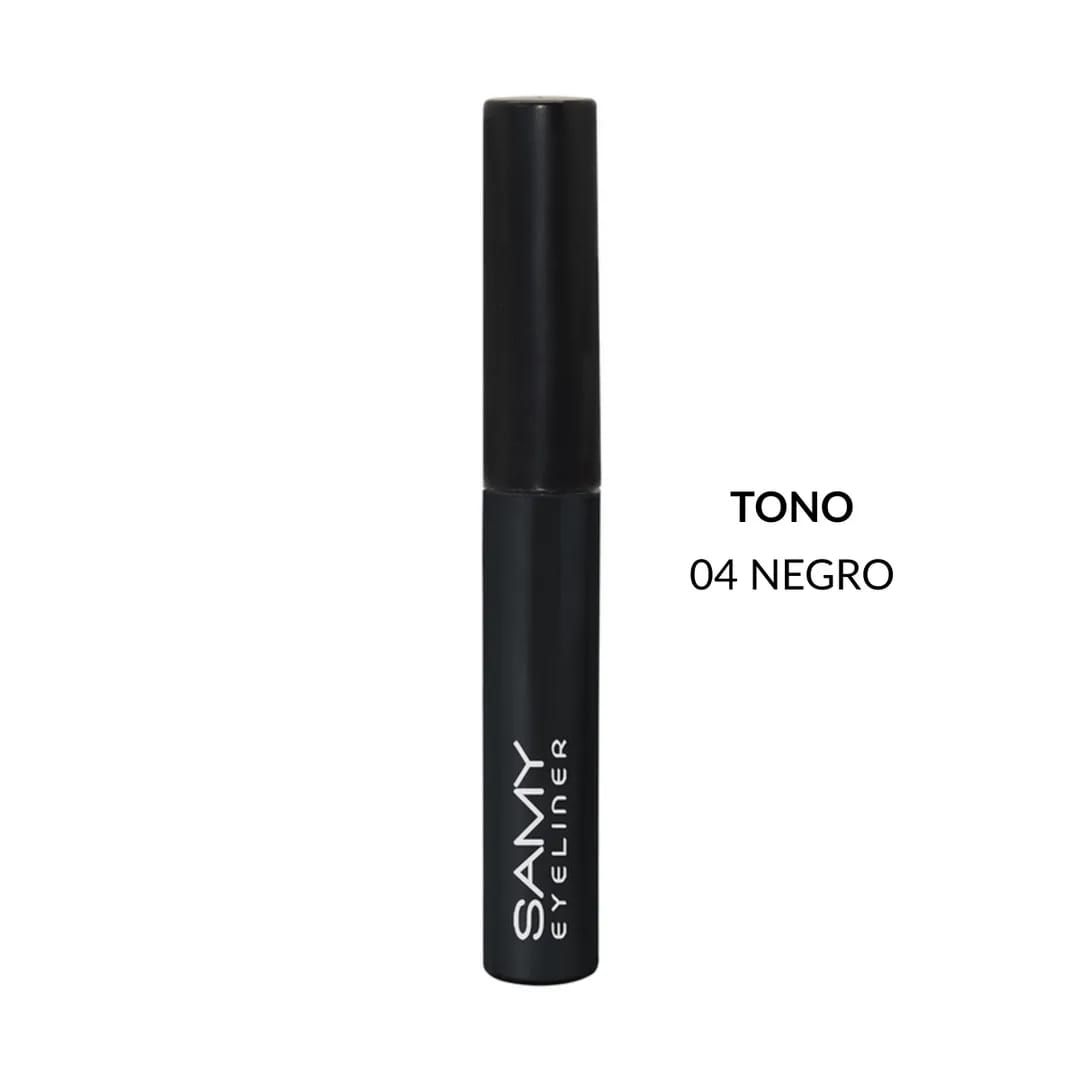 DELINEADOR EYELINER LIQUIDO SAMY # 04. NEGRO