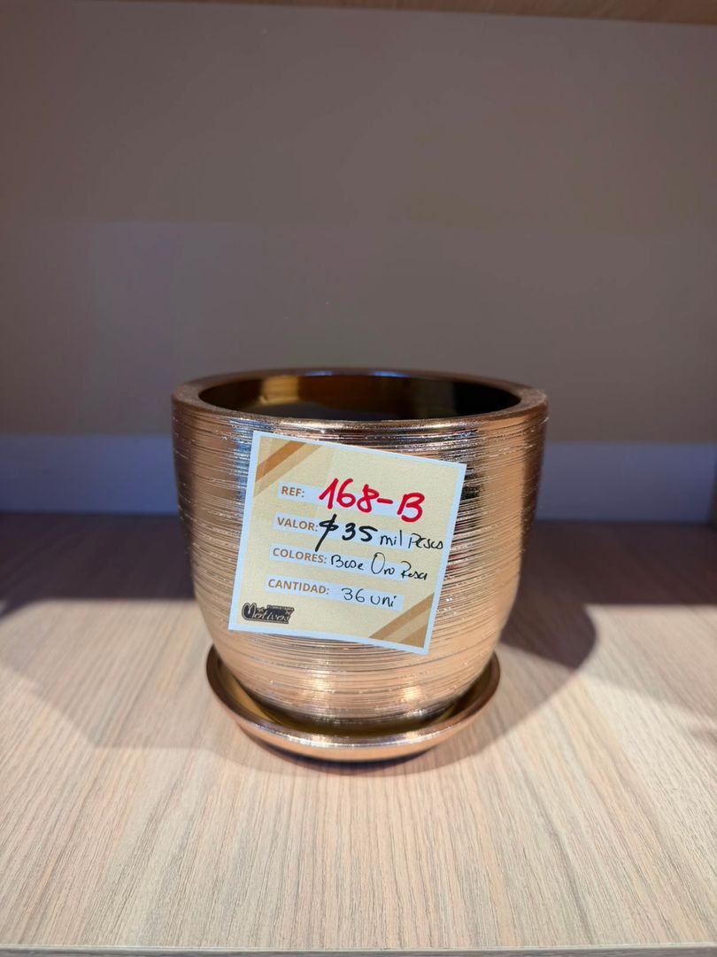 BASE CROMADA ORO ROSA MEDIANA